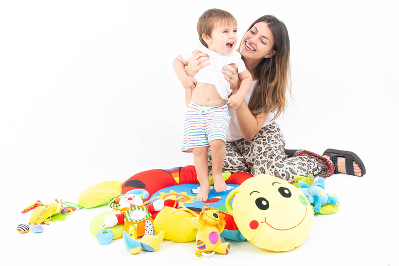 Foto producto de bebé en estudio para Priori